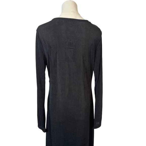 NWT Band Of The Free Large Long Black Maxi Cocktail Dress - Picture 14 of 16